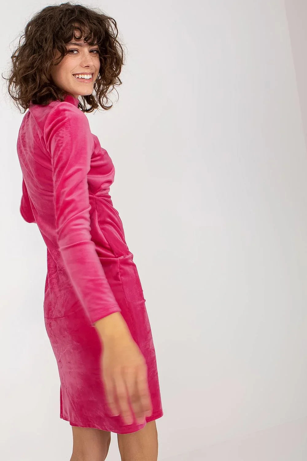 Elegant Turtleneck Long Sleeves Evening Dress