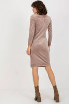 Elegant Turtleneck Long Sleeves Evening Dress