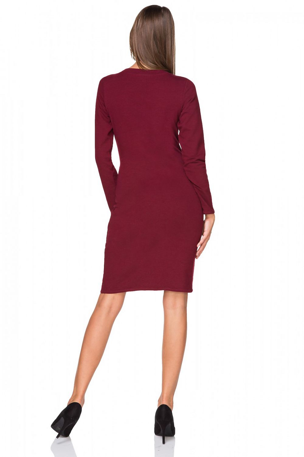 Elegant V-Neck Long Sleeves Evening Dress