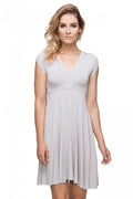 Elegant V-Neck Short Sleeves Evening Dress