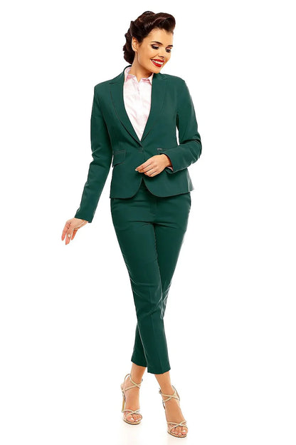 Elegant Women Cropped Pants – High-Rise Slim Fit -Guocali