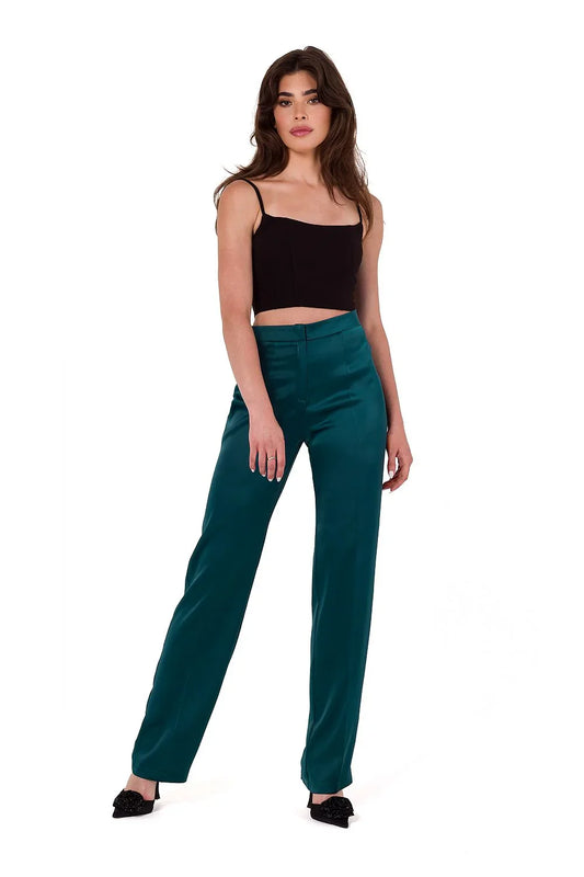 Elegant Women Formal Pants – High-Waist Straight Fit -Guocali