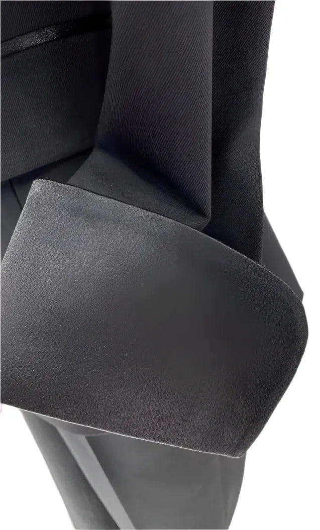 Elegant Women's Tuxedo Suit - Solid Double-Breasted