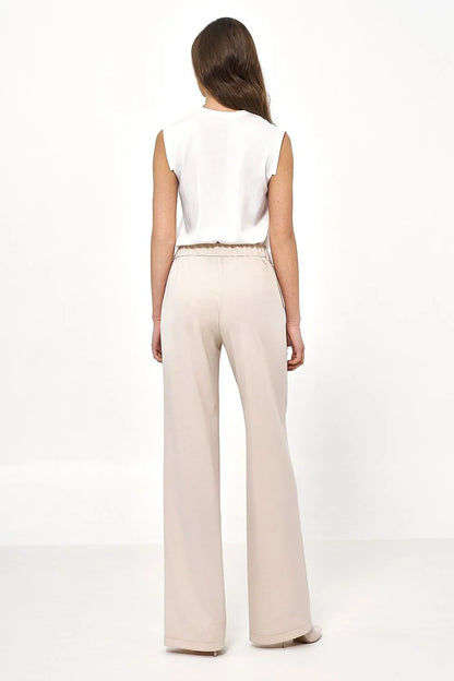 Elegant Women's Wide-Leg Pants – High-Rise Stretch -Guocali