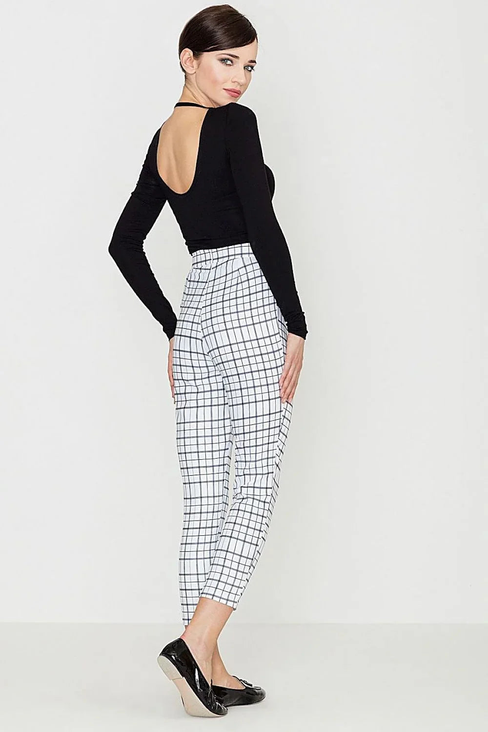 Elegant Women Trousers – High-Waist with Tapered Leg -Guocali