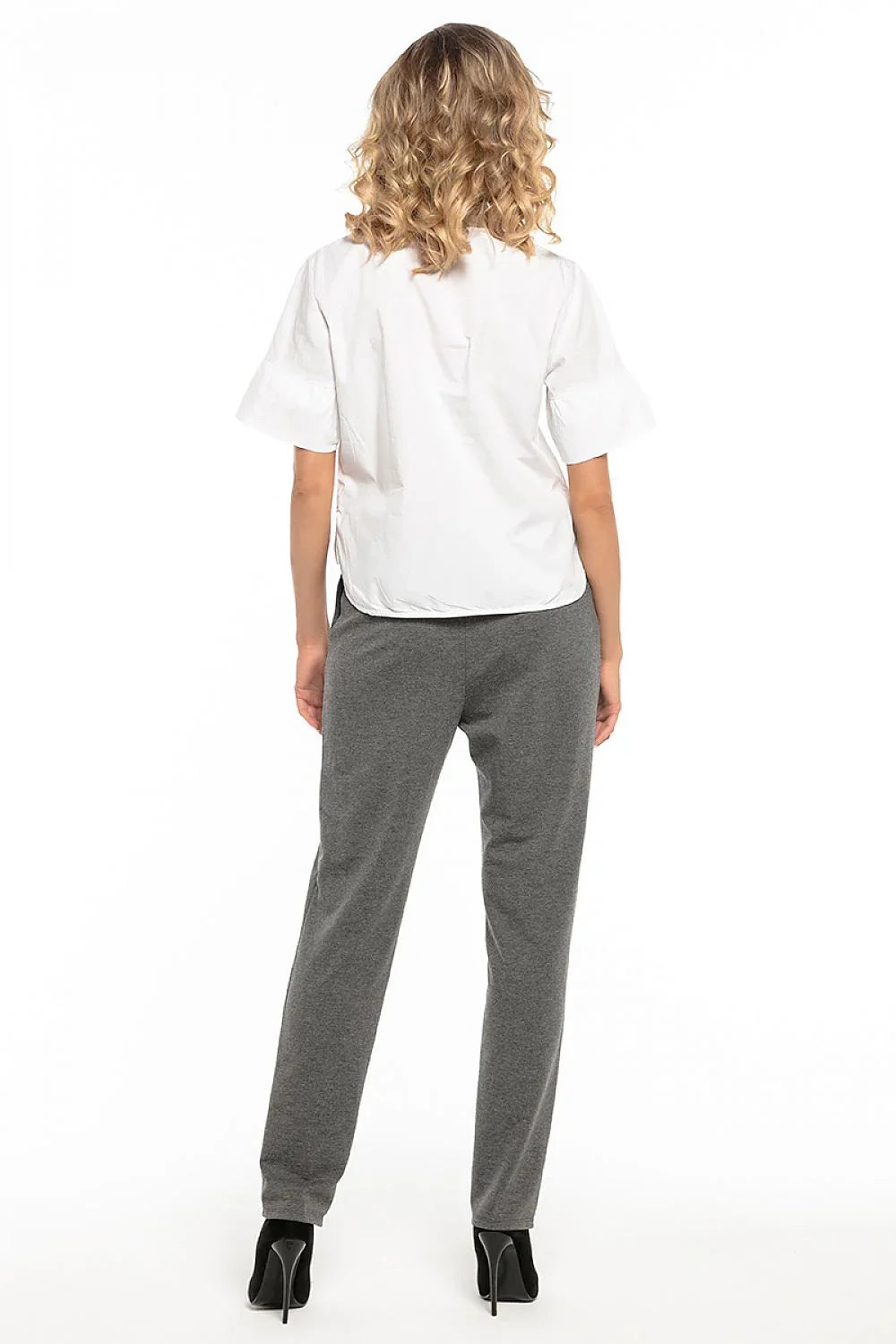 Elegant Women Trousers – Mid Rise Stretchable -Guocali