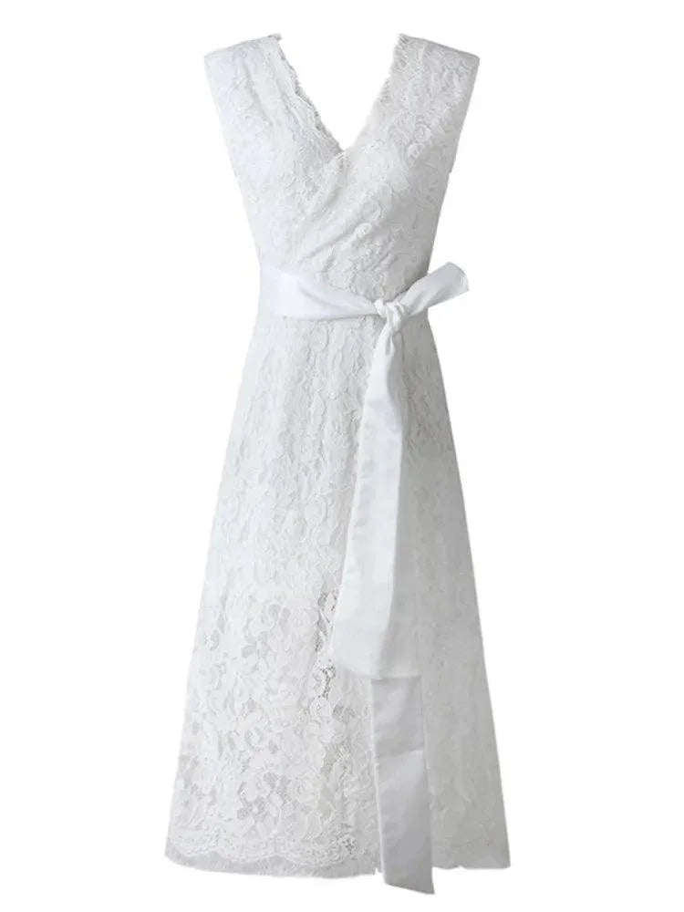 European Style Sexy V-Neck Party Dress -Guocali