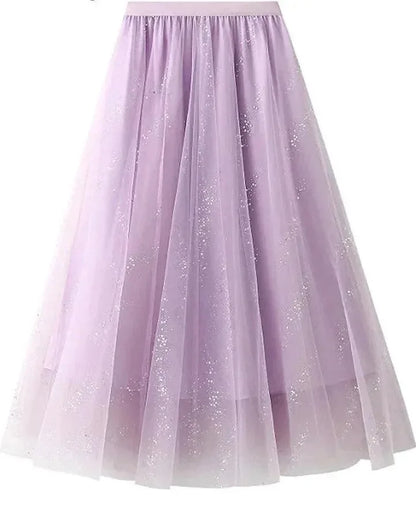 Fairy Style High-Waisted A-Line Skirt -Guocali
