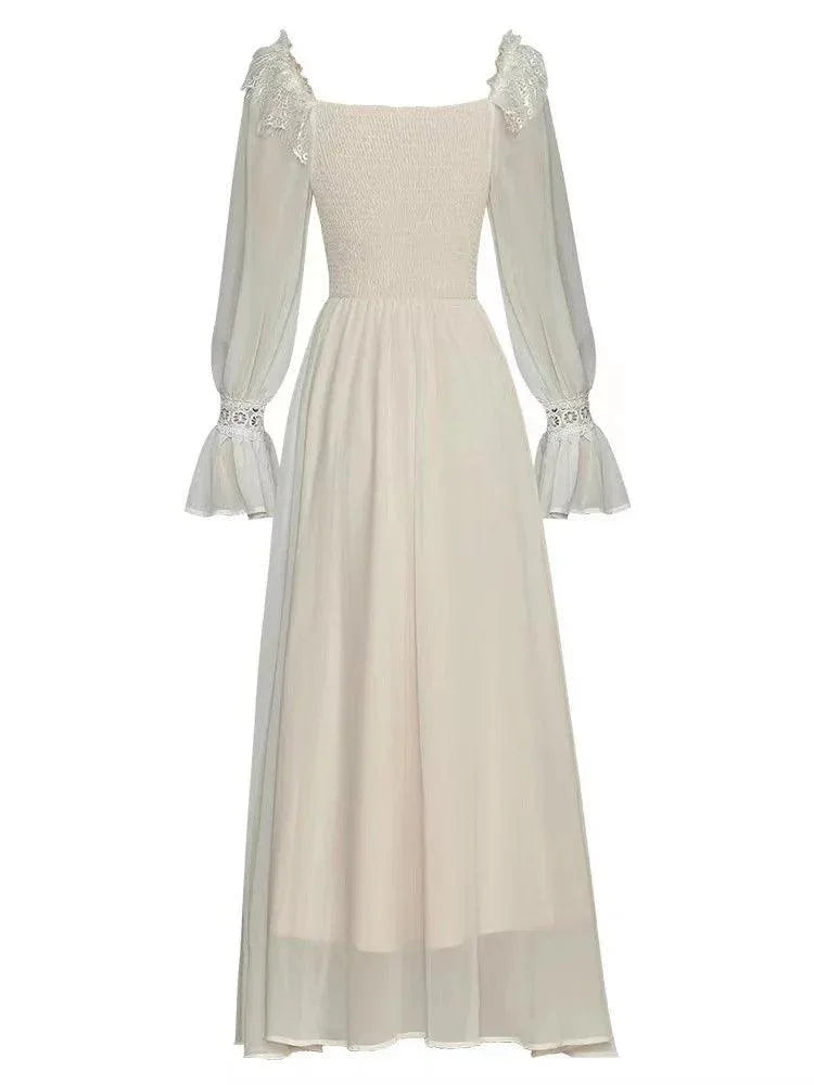 Fairy Style Lace Hollowed Out Party Dress -Guocali