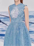 Fairy Style Lace Patchwork Party Dress -Guocali