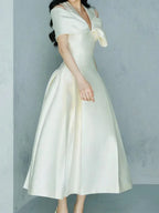 Fairy Style V-Neck 3D Bow Dress -Guocali