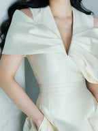 Fairy Style V-Neck 3D Bow Dress -Guocali