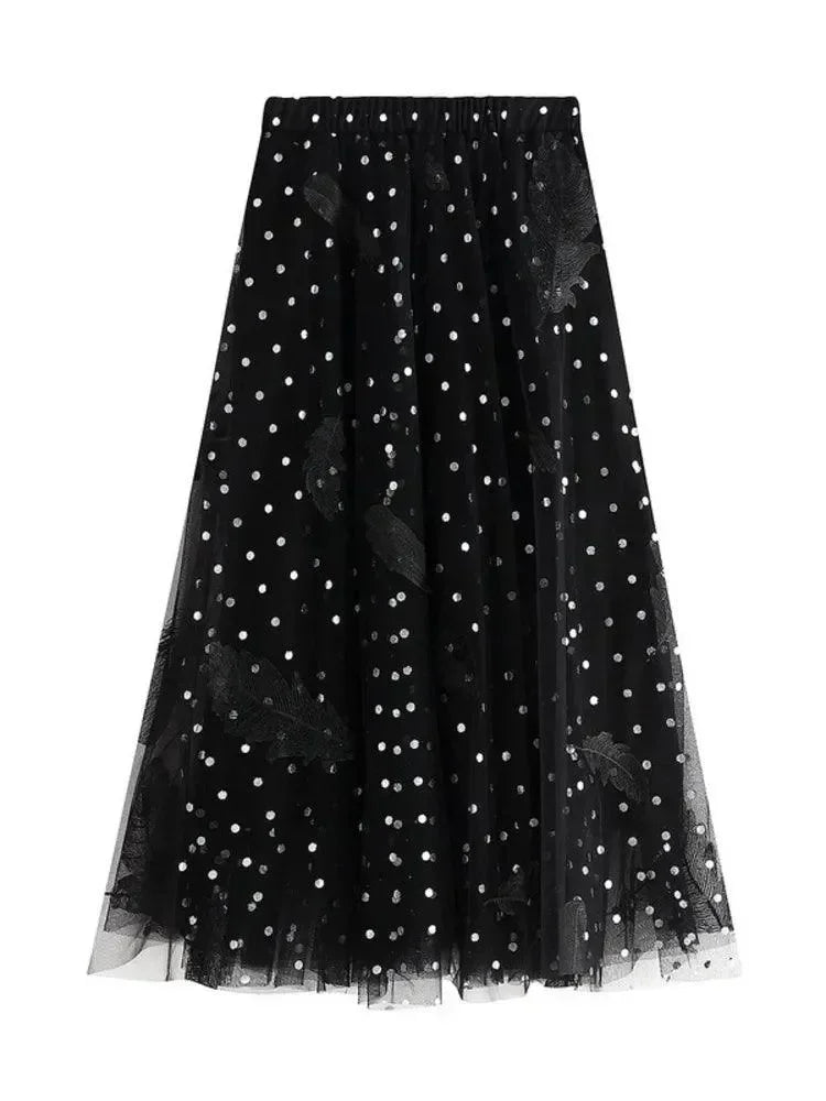 Feather Embroidery Fairy Skirt -Guocali