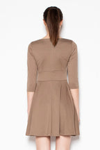 Fit and Flare Casual Dress Elegant Office Style-Day Dress-GUOCALI
