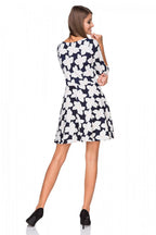 Floral Fit and Flare Day Dress Elegant Style-Day Dress-GUOCALI