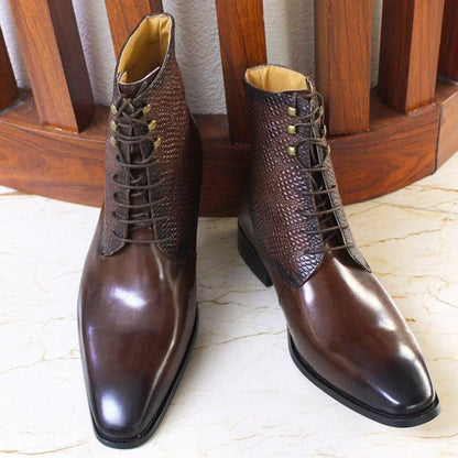 Franklin Leather Ankle Boots -Guocali