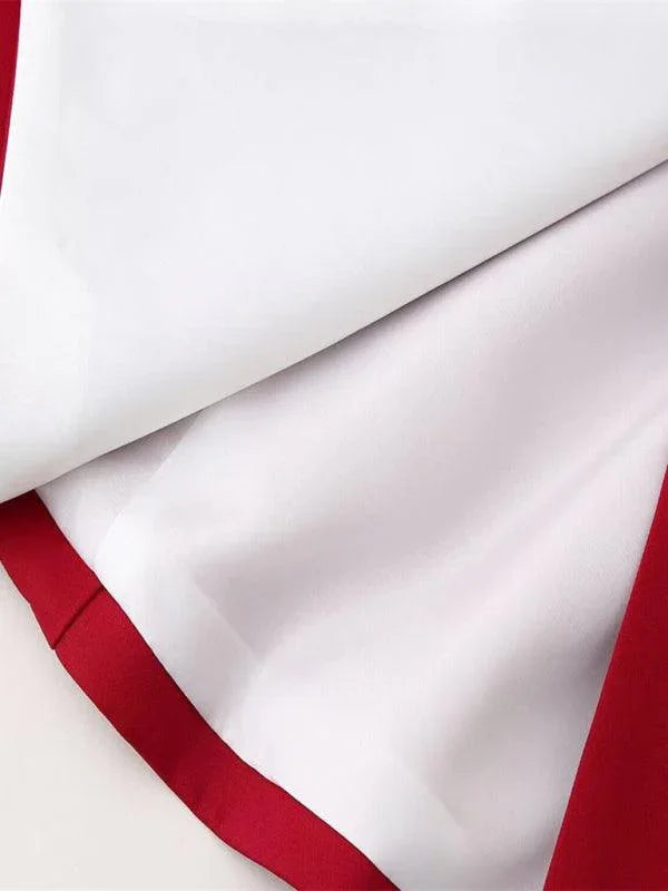 French Fashion Bow Decorated Mini Dress -Guocali