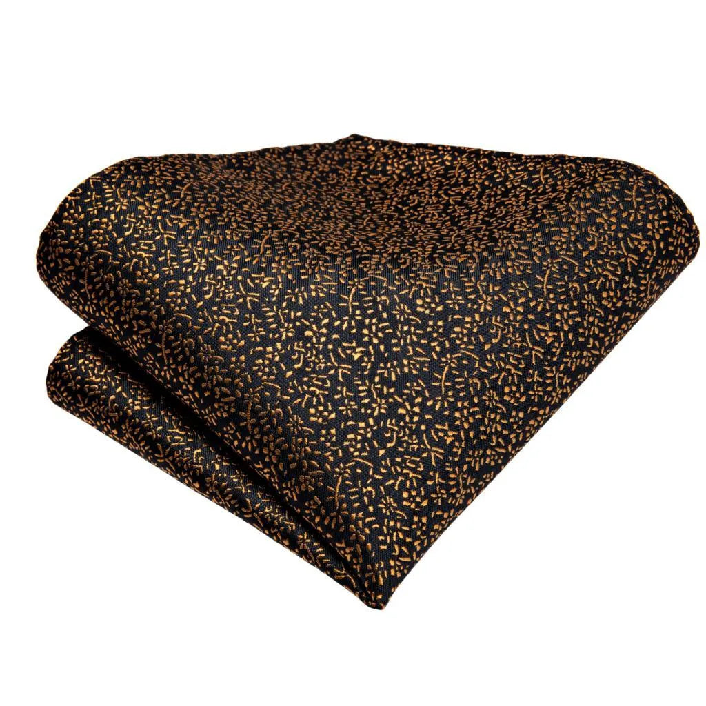 Golden Leaves Silk Bow Tie Set -Guocali