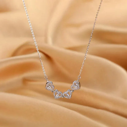 Heart-Shaped Pendant Necklace - Women Jewelry -Guocali