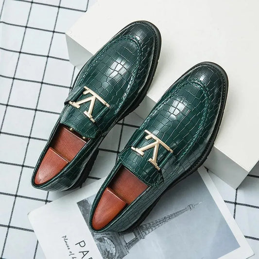 High-end Formal Leather Loafer Shoes Men -Guocali