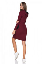 Hooded Casual Knit Dress Everyday Style-Day Dress-GUOCALI