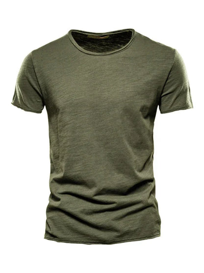 Men's Round-Neck Short-Sleeves T-Shirt – Lightweight - Red