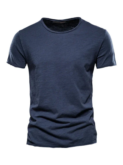 Men's Round-Neck Short-Sleeves T-Shirt – Lightweight - Red