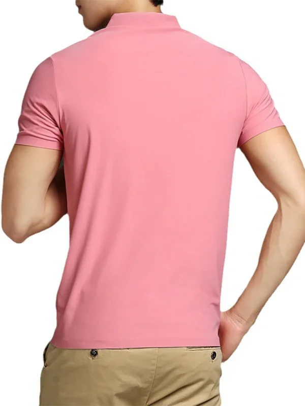 Men Short Sleeves Polo Shirt – Stretchable - White