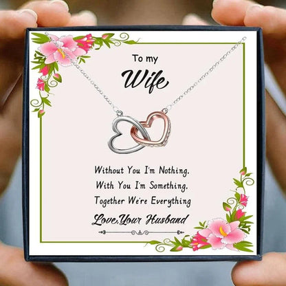 Infinity Hearts Pendant Necklace -Guocali