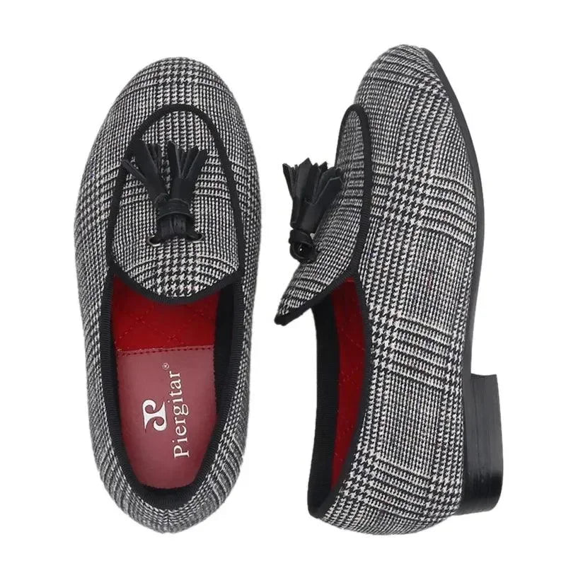 Kids Casual Tassel Dress Loafers - Slip-On Flat Shoes