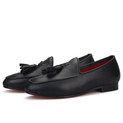 Kids Loafers Family Elegance: Handmade Leather Loafers for Kids -Guocali