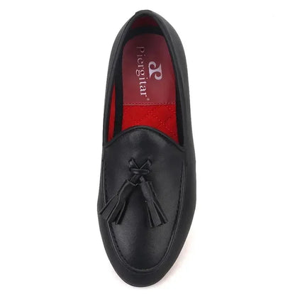 Kids Loafers Family Elegance: Handmade Leather Loafers for Kids -Guocali
