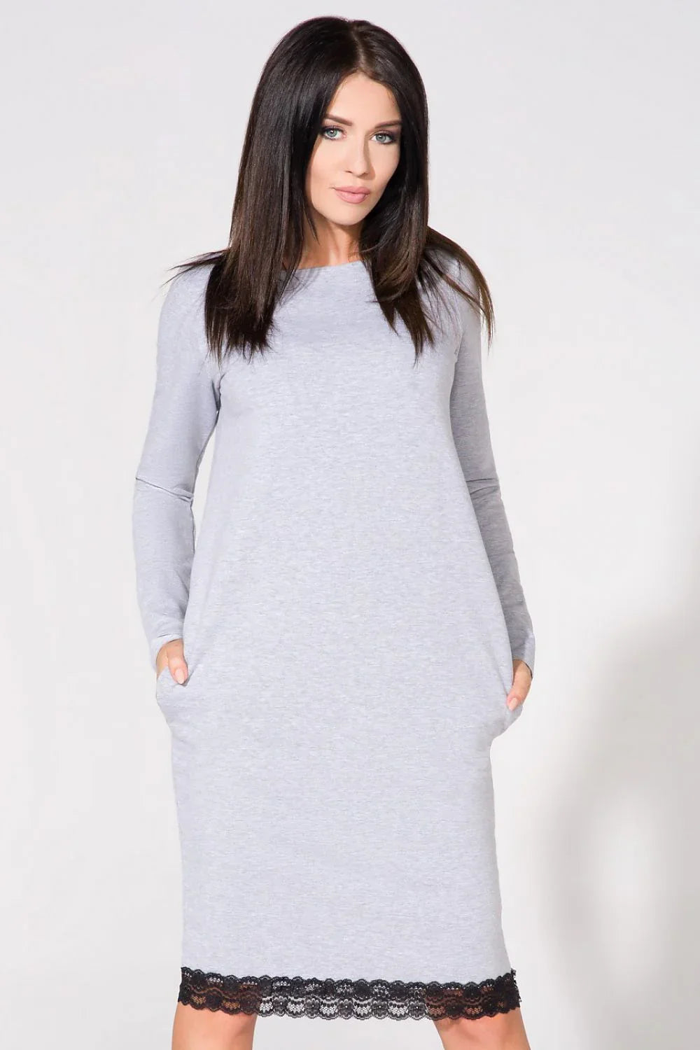 Lace Long Sleeve Dress Elegant Casual Style-Day Dress-GUOCALI