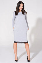 Lace Long Sleeve Dress Elegant Casual Style-Day Dress-GUOCALI