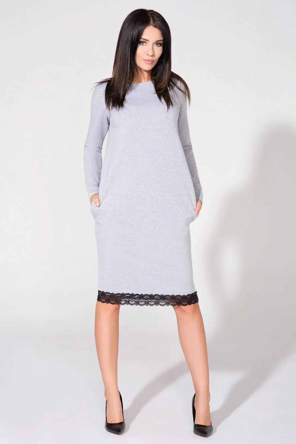 Lace Long Sleeve Dress Elegant Casual Style-Day Dress-GUOCALI
