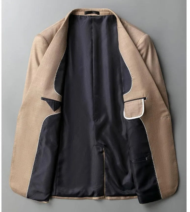 Men Blazer - 1-Button Business -Guocali