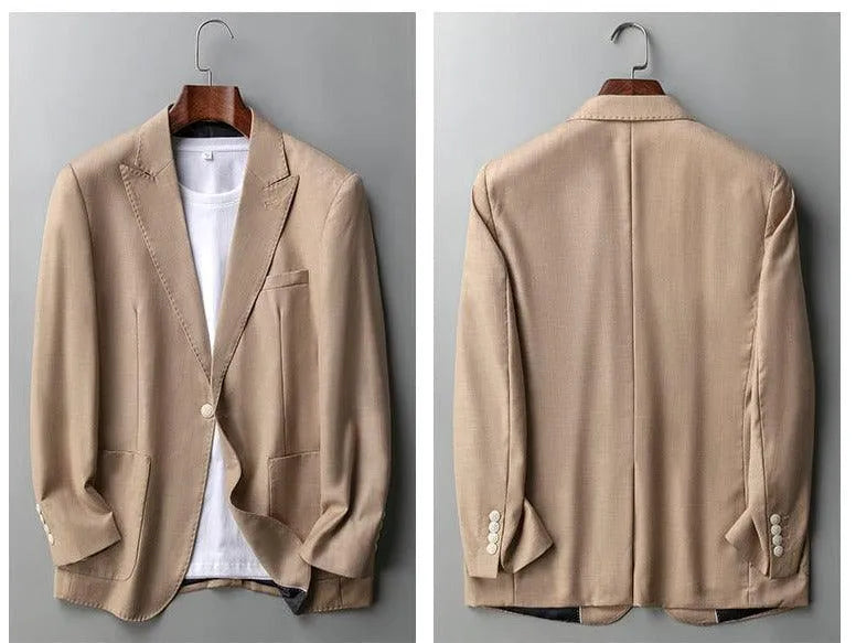 Men Blazer - 1-Button Business -Guocali
