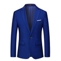 Men Blazer - 1-Button Style Blue Blazer -Guocali