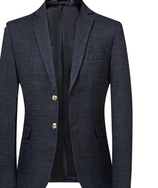 Men Blazer - Marl 2-Button Formal Blazer -Guocali