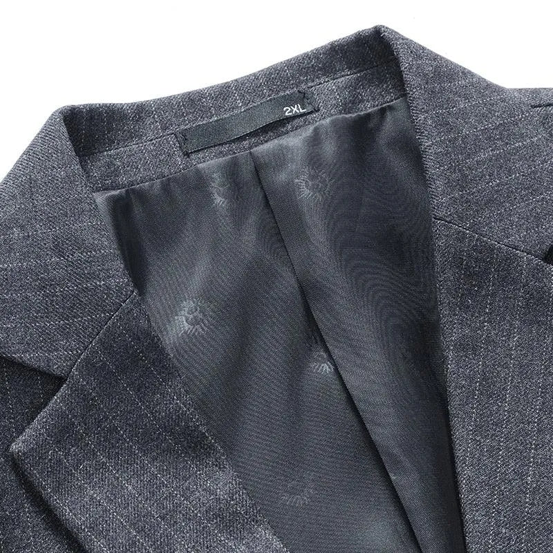 Men Blazer - Marl 2-Button Formal Blazer -Guocali