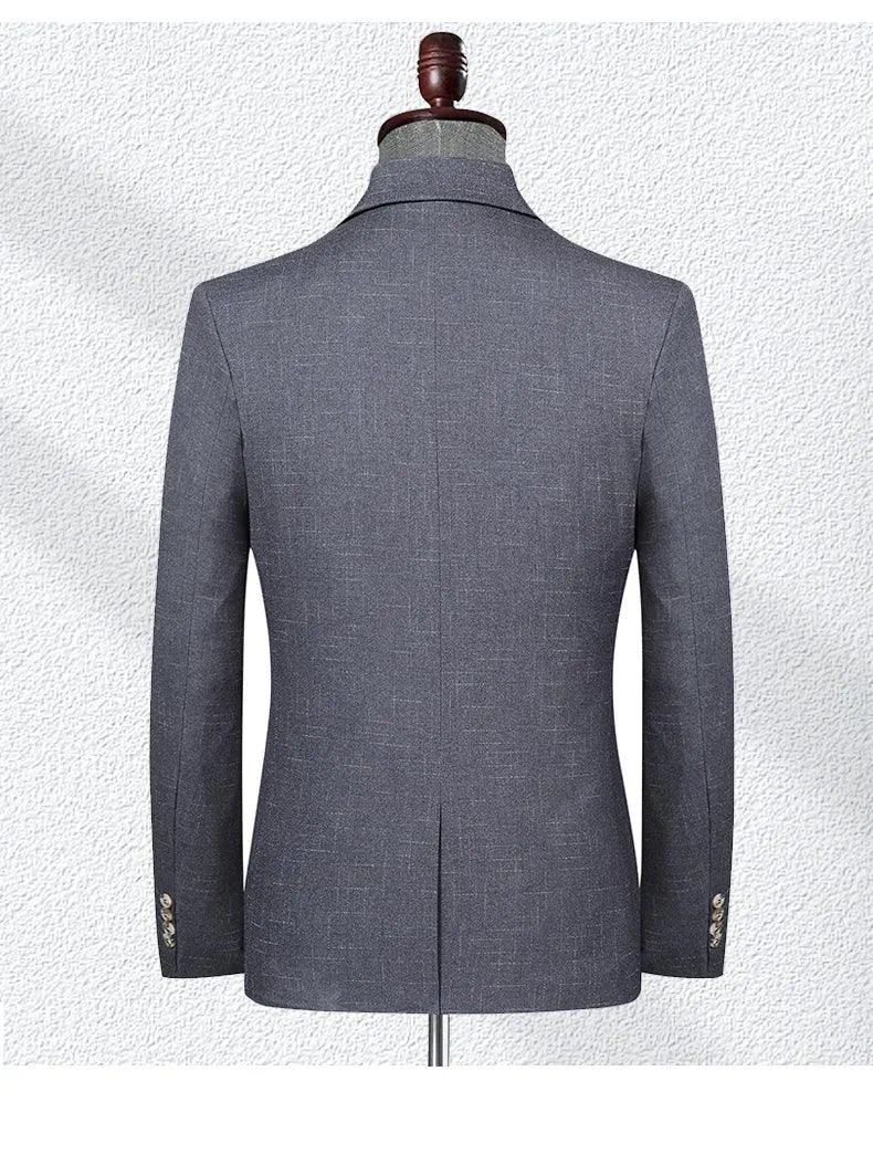 Men Blazer - Marl 2-Button Formal Blazer -Guocali