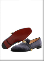 Men Casual Horse Bit Dress Loafers - Slip-On Formal Dress Shoes