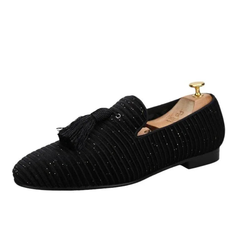 Men Casual Tassel Dress Loafers - Slip-On Slip-On Shoes