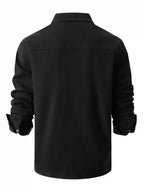 Men Cotton Long Sleeves Regular Fit Casual Shirt – Slight Elasticity - Green -Guocali