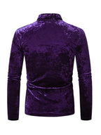 Men Crew-Neck Long-Sleeves T-Shirt – Stretchable - Red -Guocali