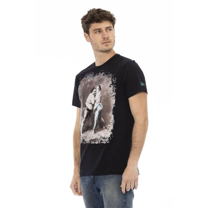 Men Crew-Neck Short-Sleeves T-Shirt – Breathable - Black -Guocali