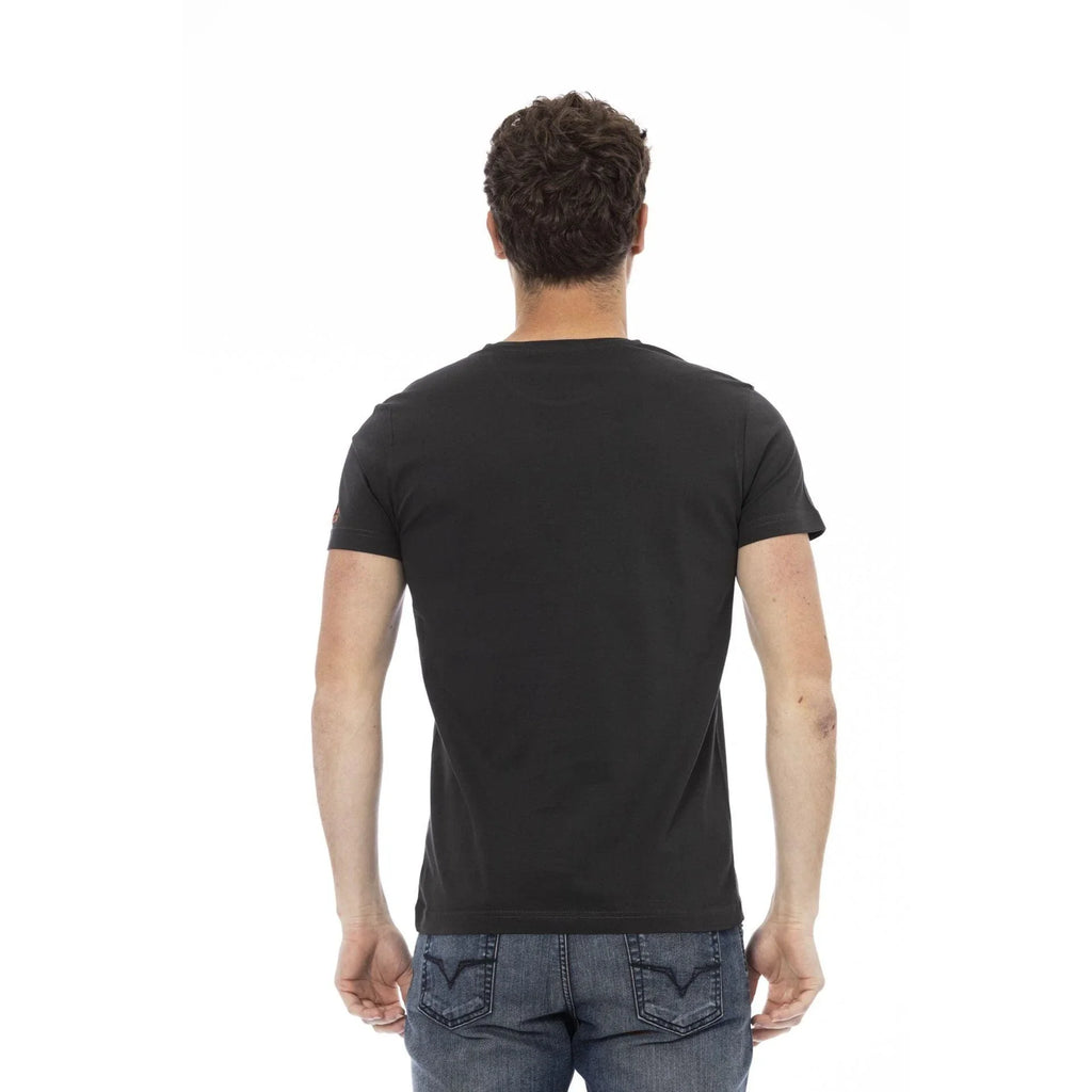 Men Crew-Neck Short-Sleeves T-Shirt – Breathable - Black -Guocali