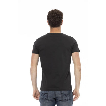 Men Crew-Neck Short-Sleeves T-Shirt – Breathable - Black -Guocali