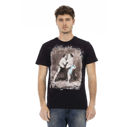 Men Crew-Neck Short-Sleeves T-Shirt – Breathable - Black -Guocali
