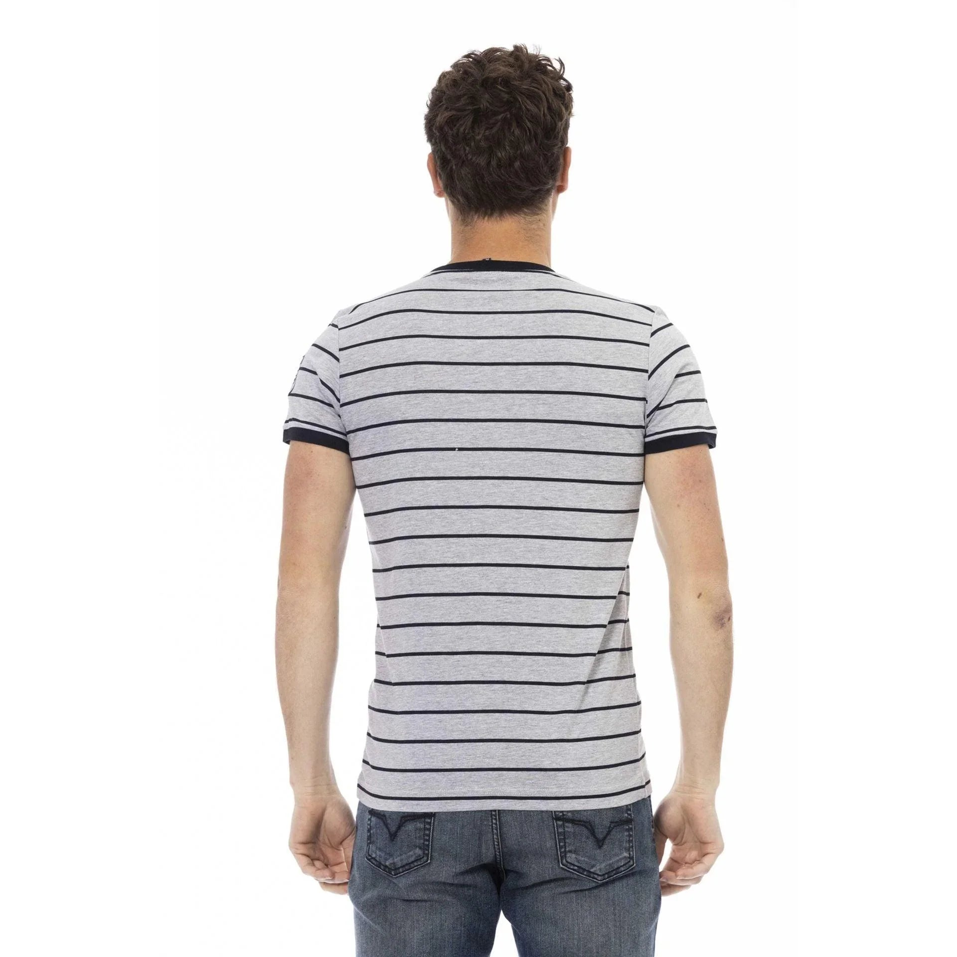 Men Crew-Neck Short-Sleeves T-Shirt – Breathable, Black, Yellow